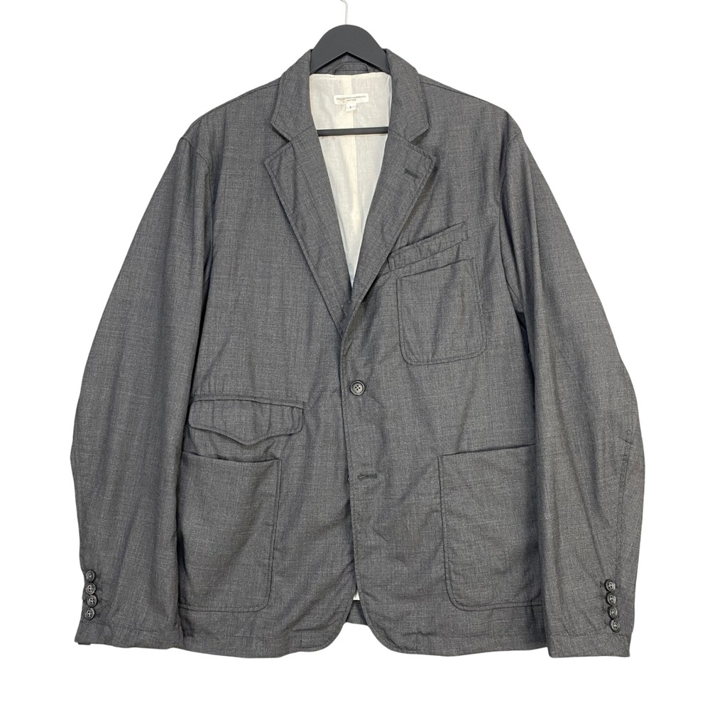 Engineered Garments Andover Blazer Mens L Gray Wool USA Workwear Sport Jacket